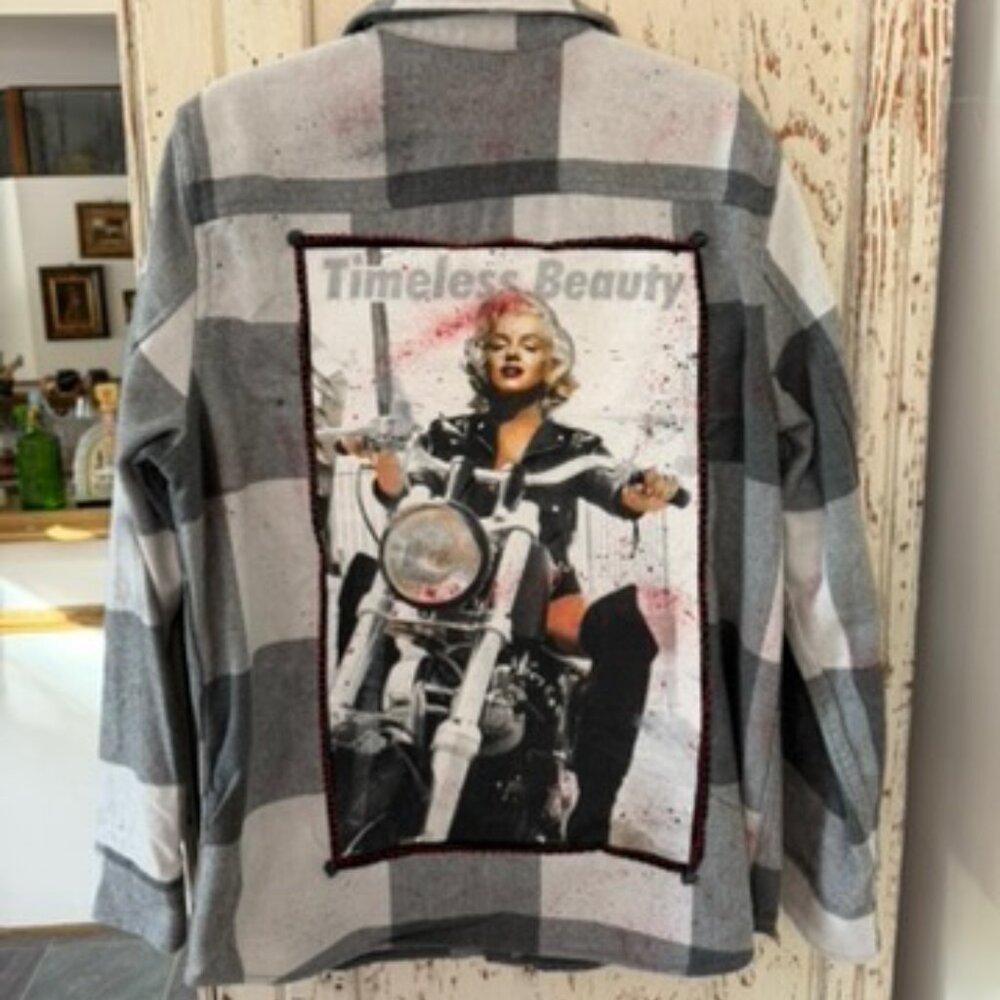 Broken Bandit Custom One Of A Kind Upcycled Flann… - image 7